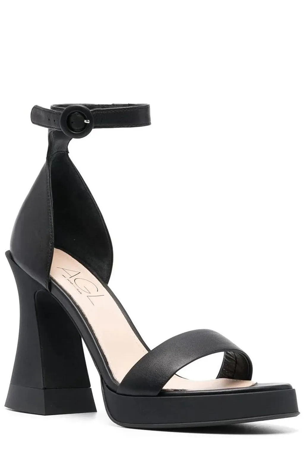Janis Platform Ankle-Strap Heeled Sandals