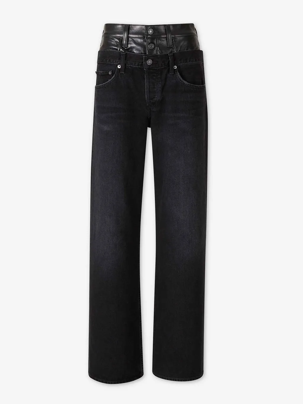Elson Double-Waist Straight Jeans