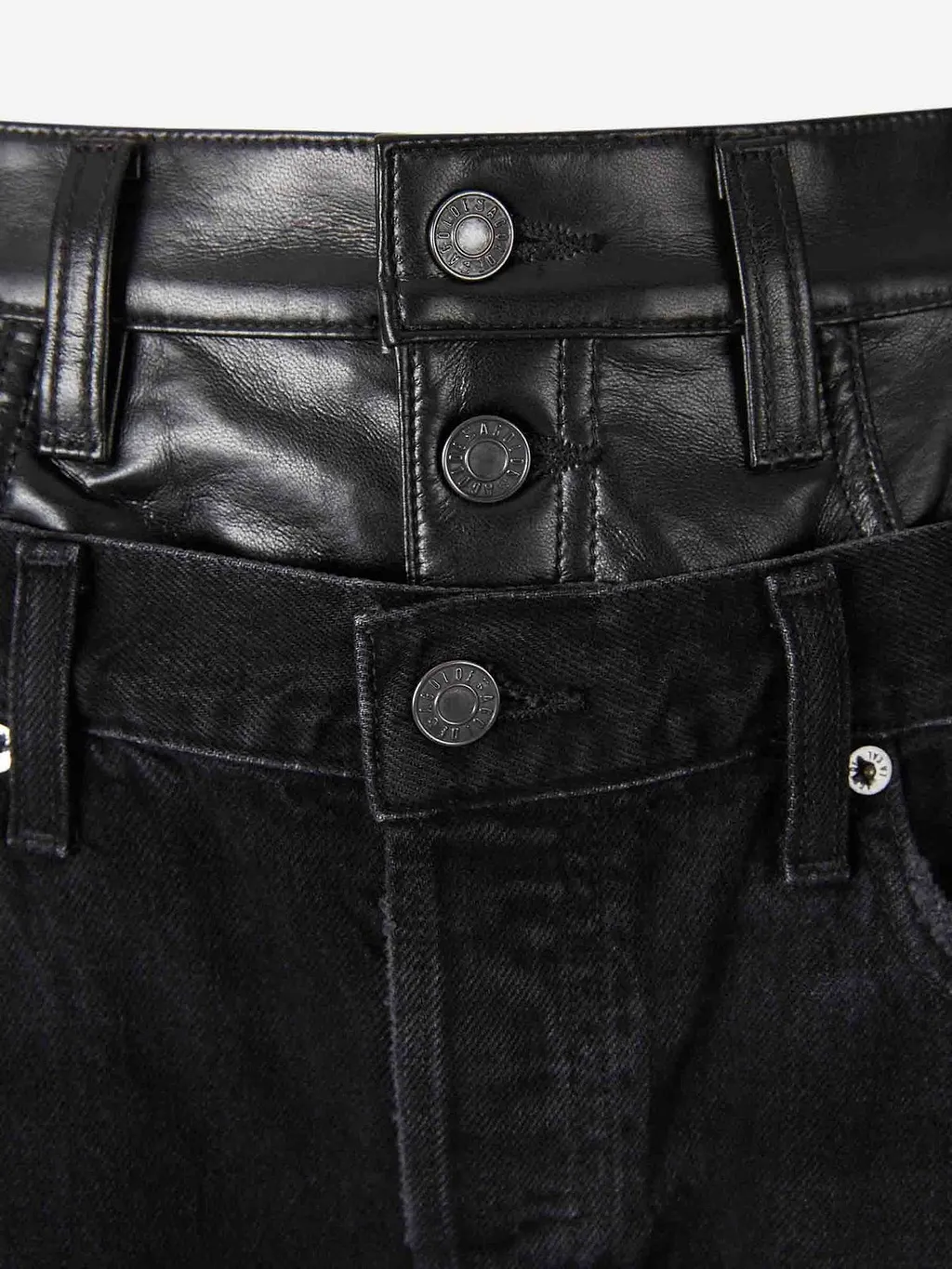 Elson Double-Waist Straight Jeans
