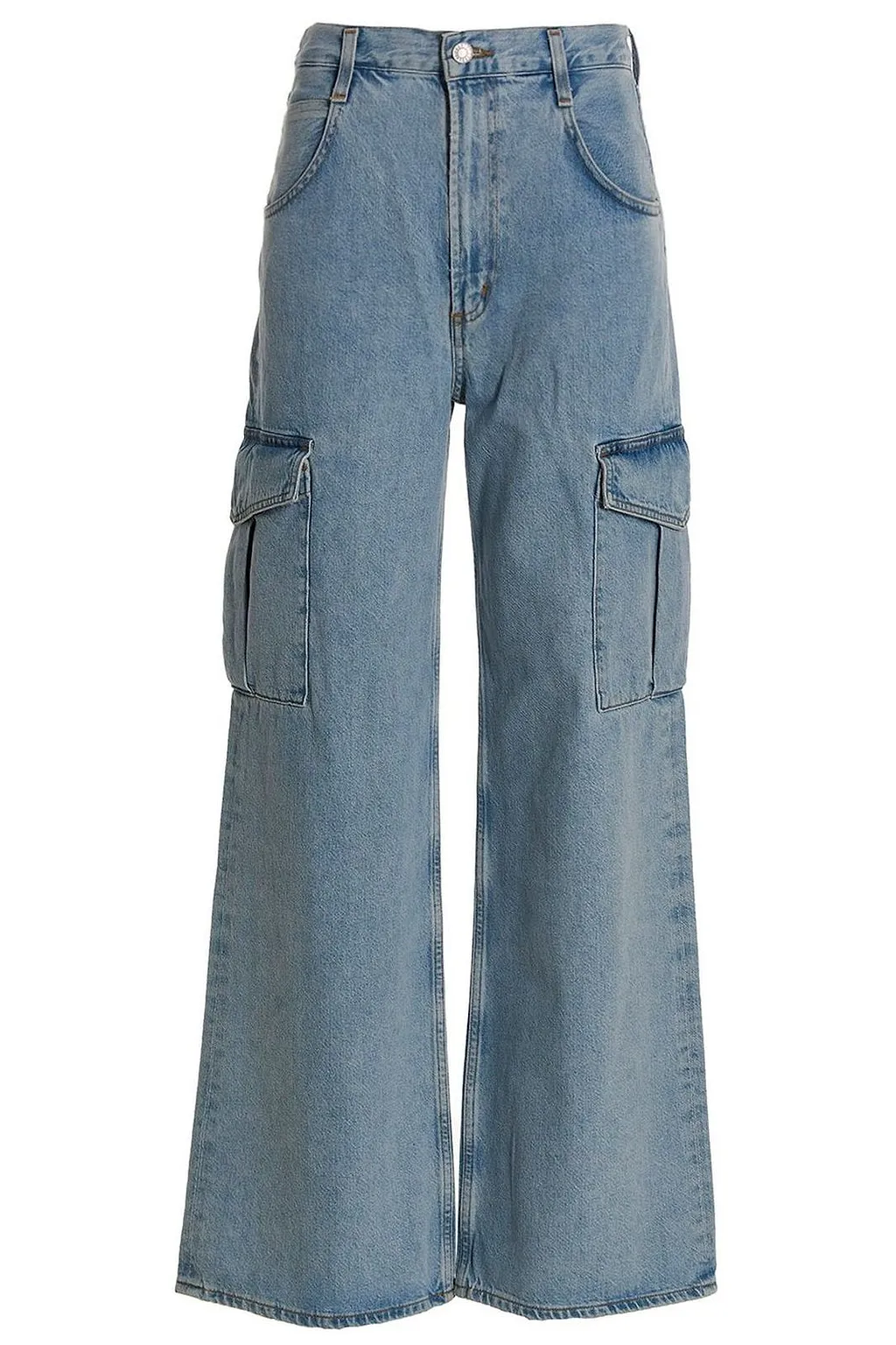Agolde High Waisted Wide-Leg Jeans