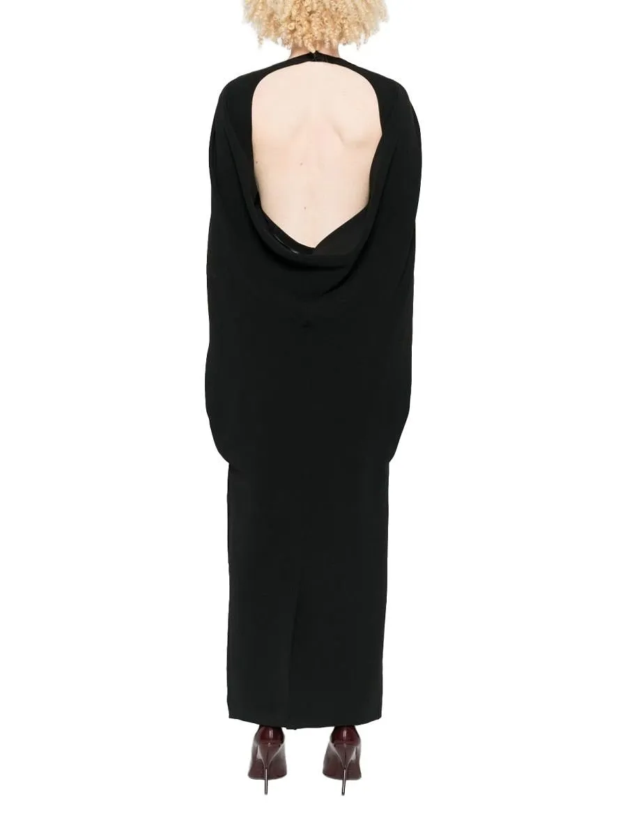 Alberta Ferretti Draped Halterneck Dress