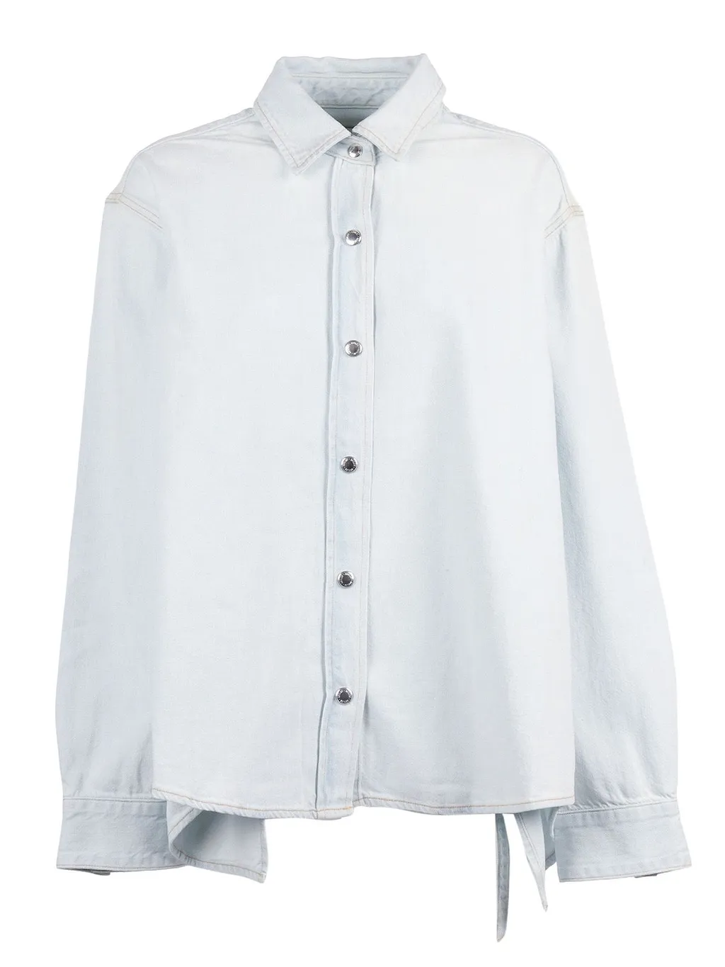 Agolde Long-Sleeved Buttoned Denim Shirt