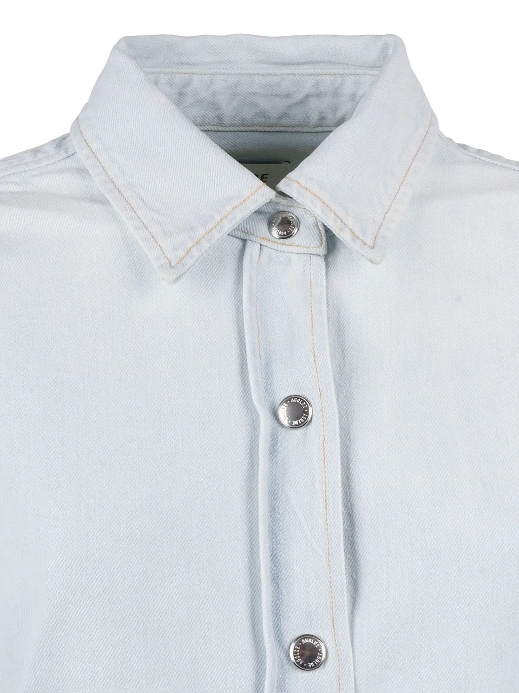 Agolde Long-Sleeved Buttoned Denim Shirt