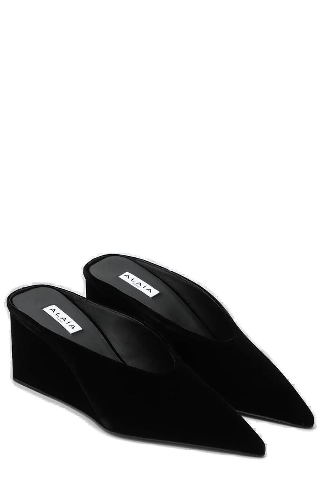 AlaÏA Cube Wedge Mules