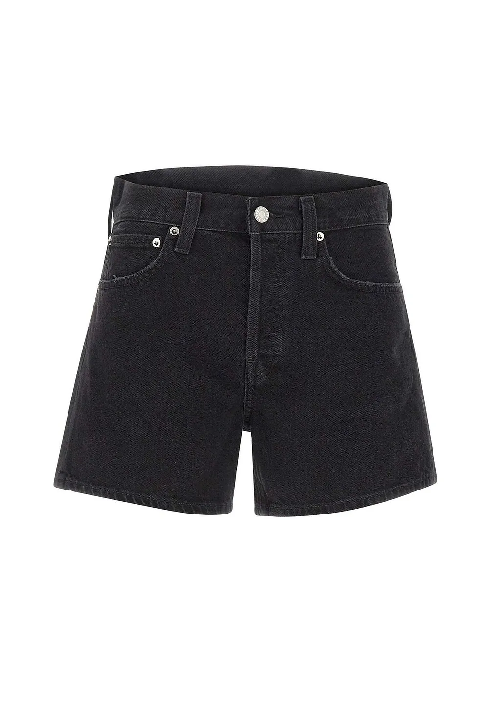 Parker Long High-Rise Denim Shorts