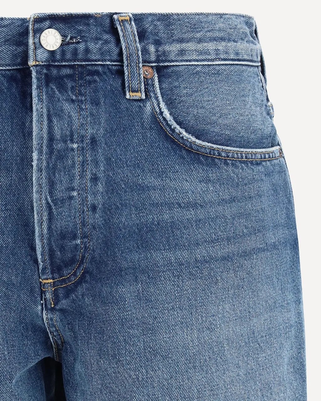 Agolde Nye Raw-Hem Denim Shorts