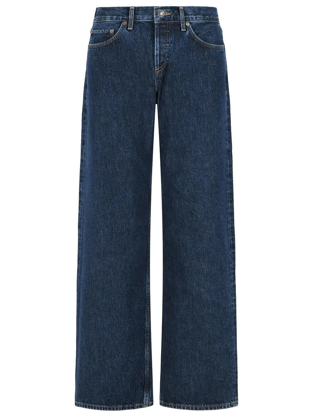 Agolde Mid-Rise Straight-Leg Jeans