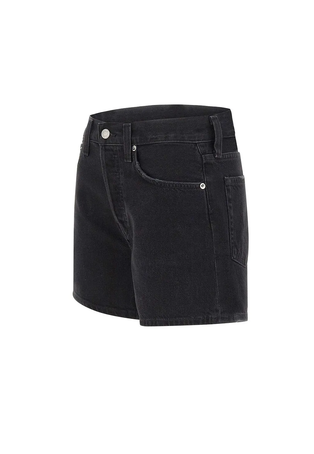 Parker Long High-Rise Denim Shorts