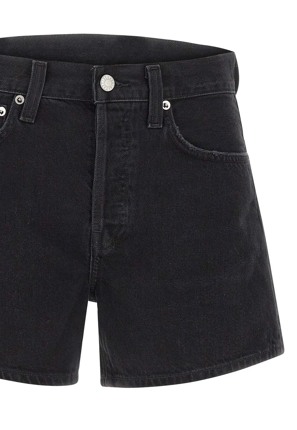 Parker Long High-Rise Denim Shorts
