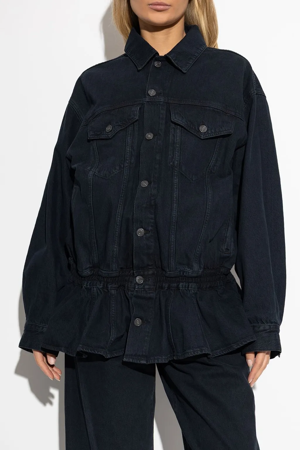Peplum Denim Jacket