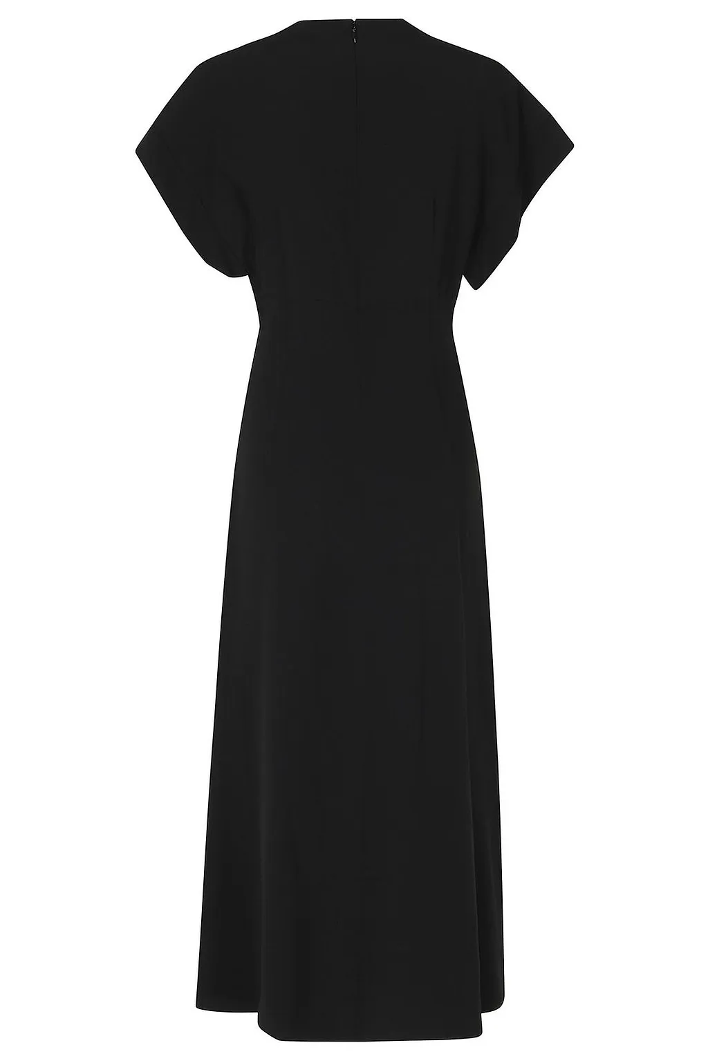 Alberta Ferretti Draped V-Neck Dress
