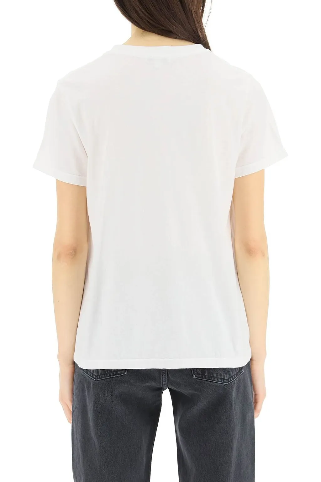 Agolde Round Neck Short-Sleeved T-Shirt