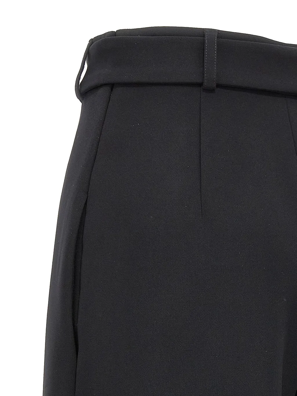 Alberta Ferretti High-Waist Wide-Leg Belted Trousers
