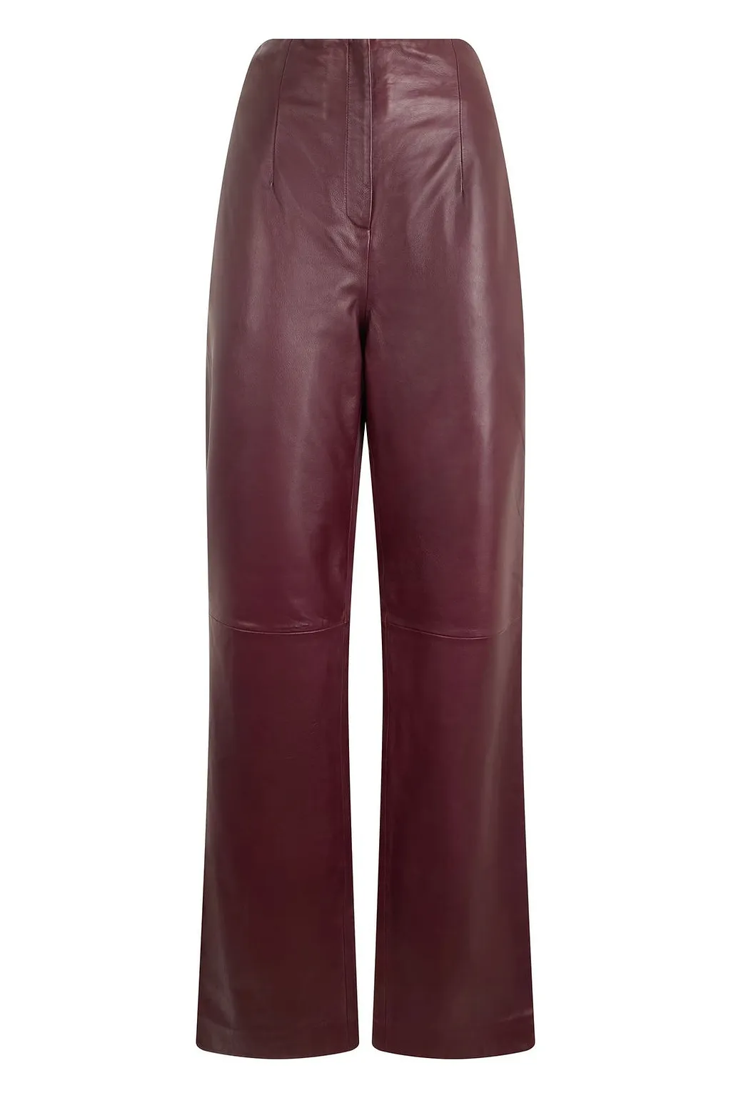 Alberta Ferretti High-Waist Wide-Leg Leather Pants