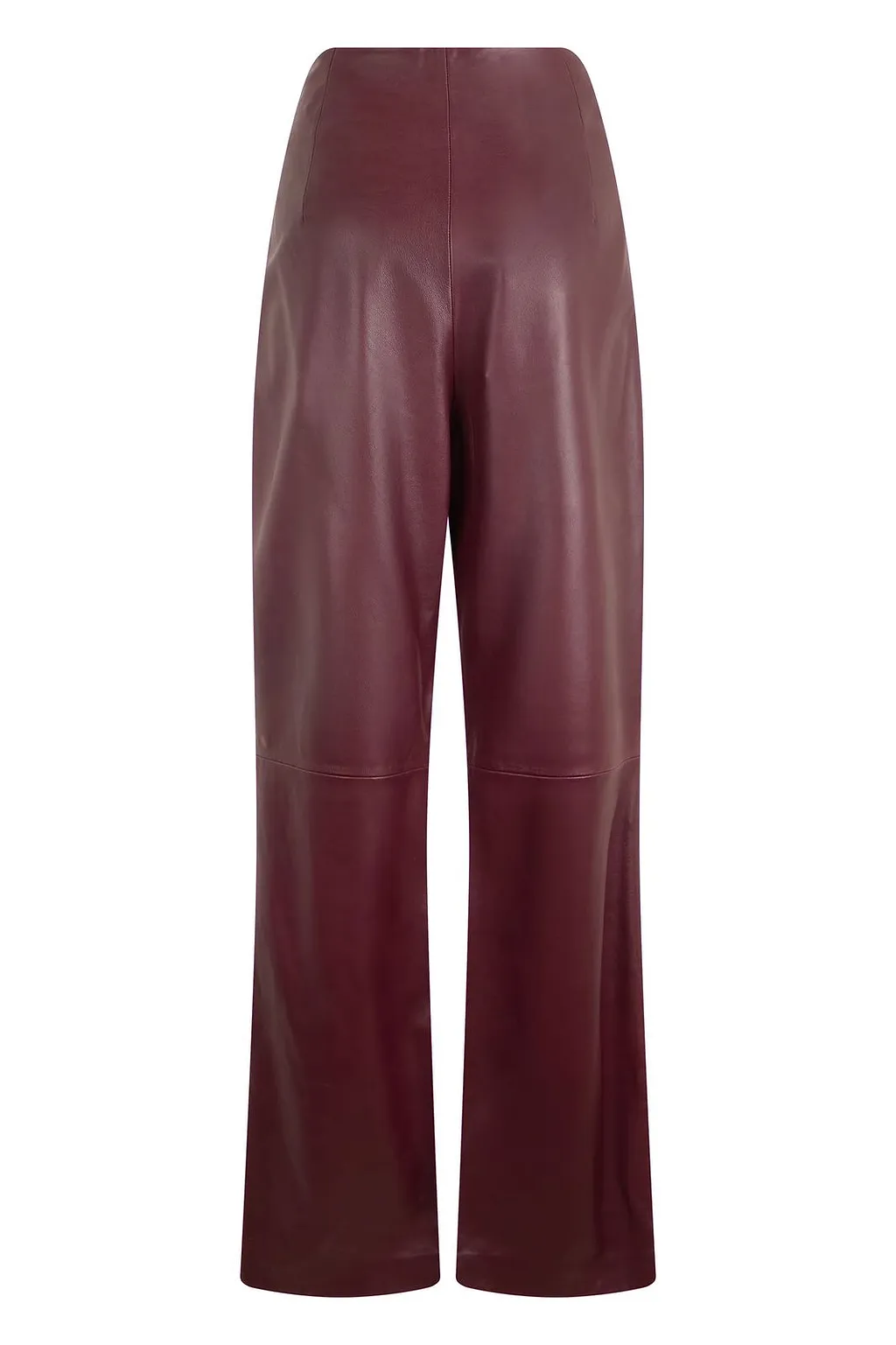 Alberta Ferretti High-Waist Wide-Leg Leather Pants