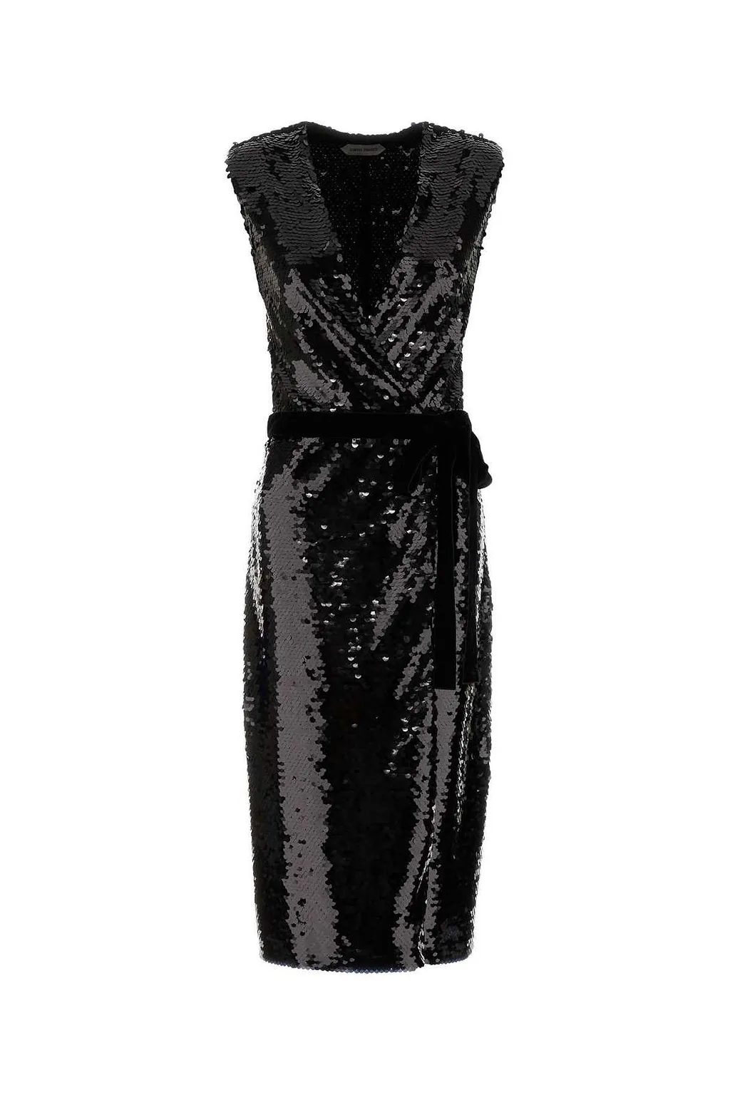 Alberta Ferretti Embellished Wrap Dress