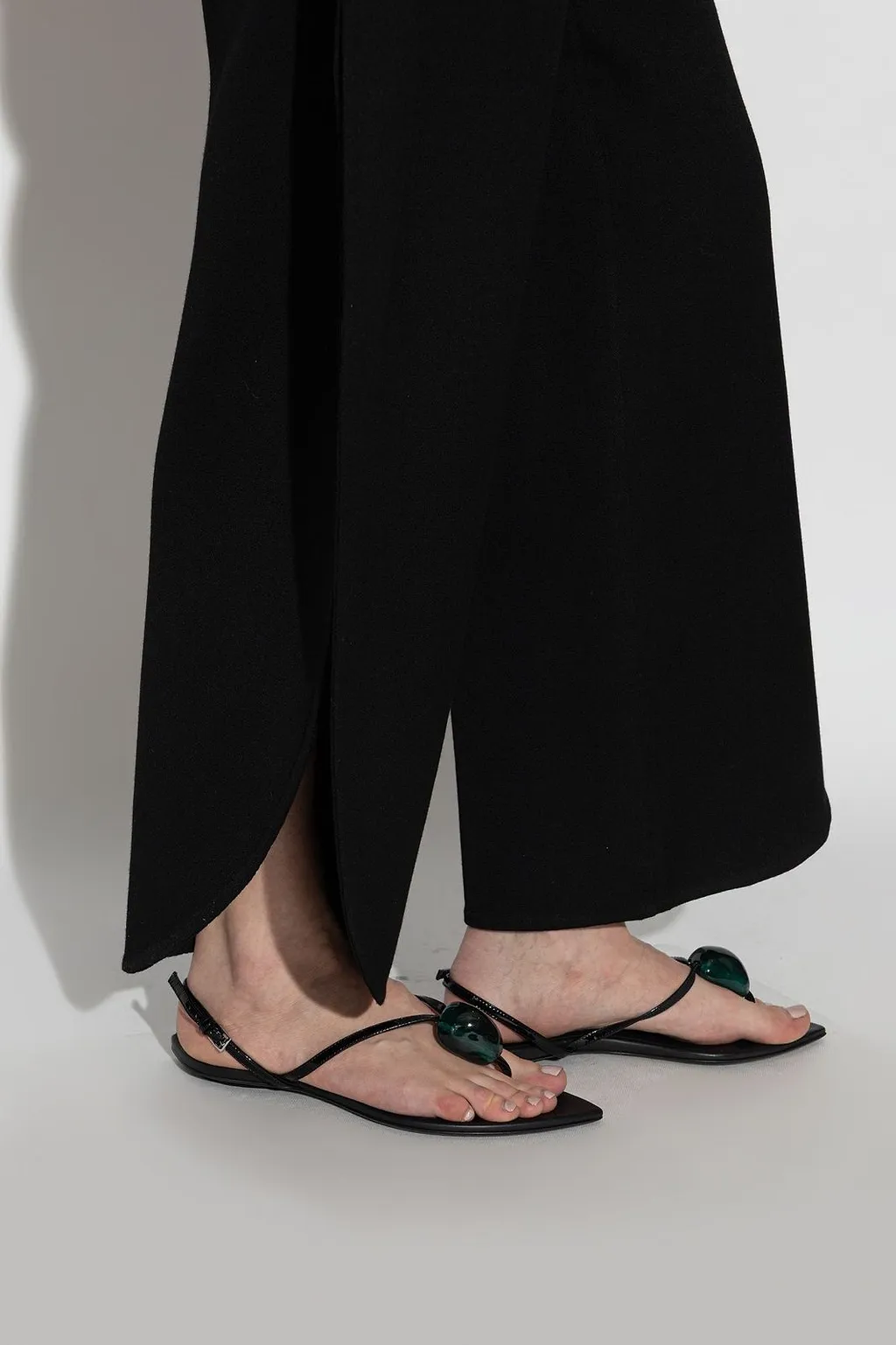 AlaÏA Embellished Flat Mules