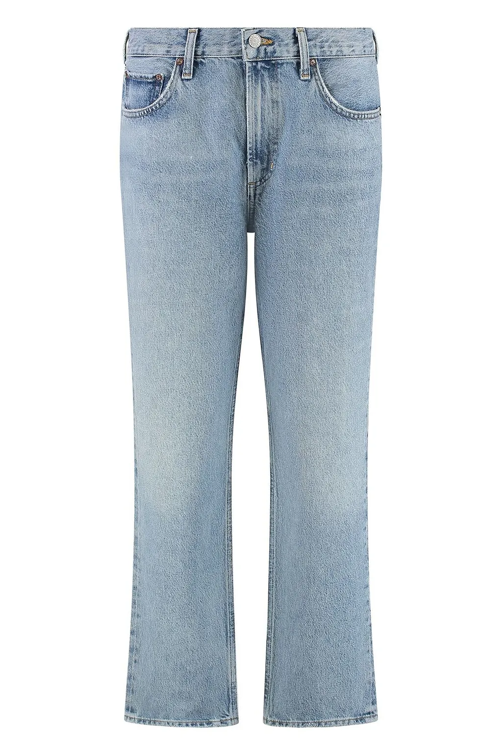 Agolde Valen Mid-Rise Straight Leg Jeans