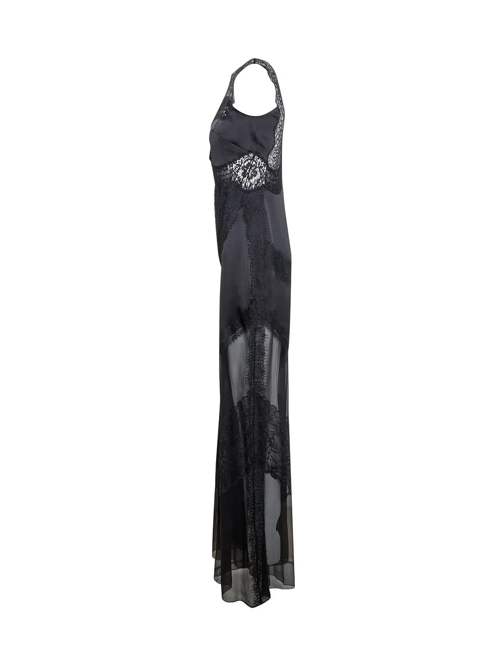 Alberta Ferretti Lace Panelled Sleeveless Jumpsuit