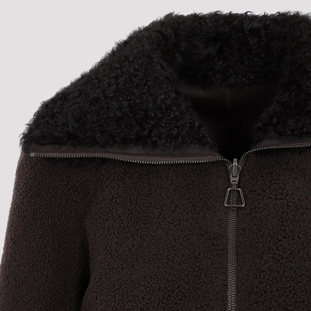 Akris Shearling Trim Jacket