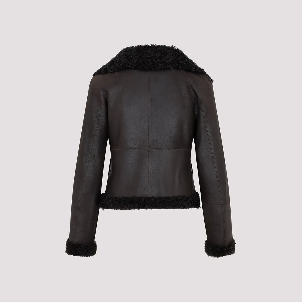 Akris Shearling Trim Jacket
