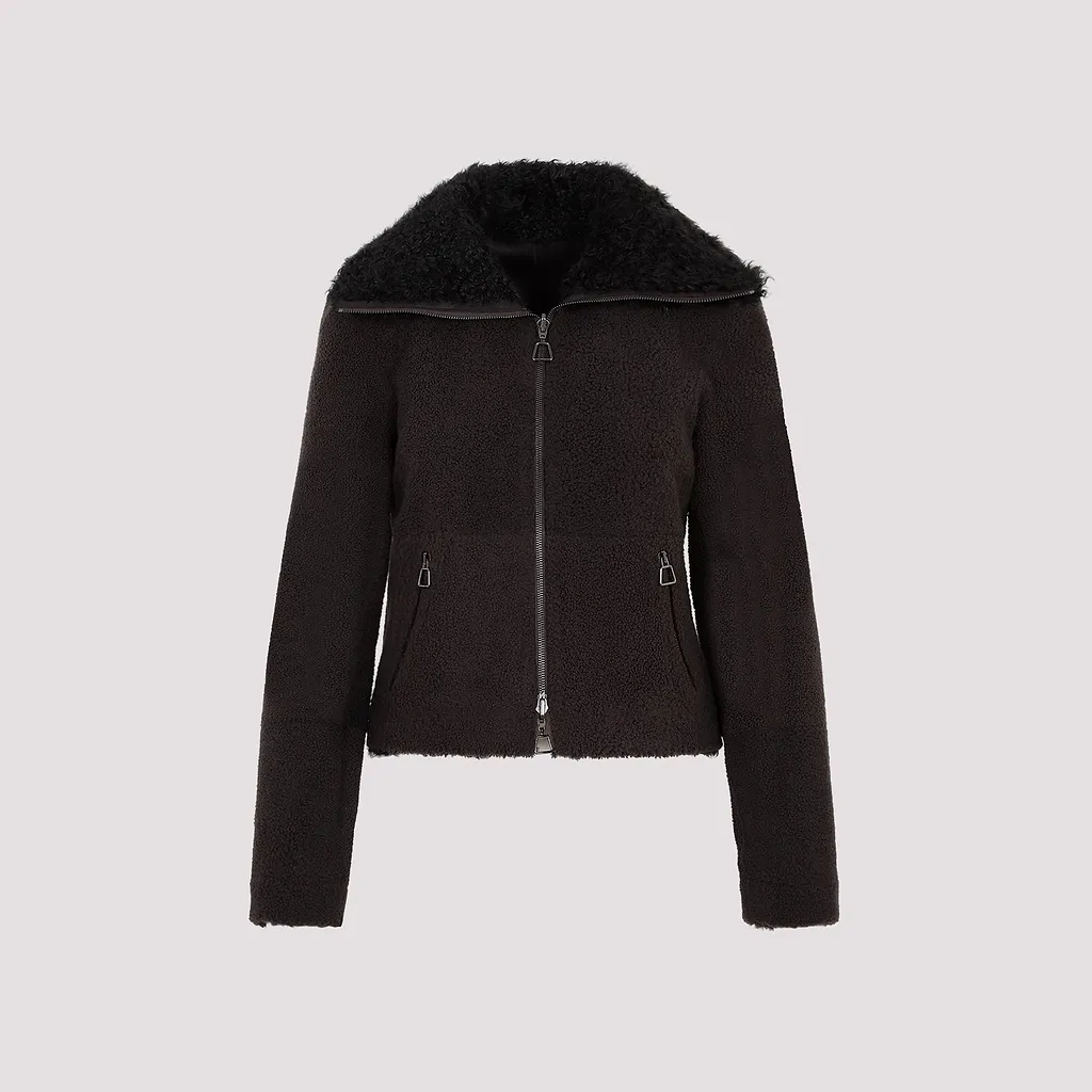 Akris Shearling Trim Jacket