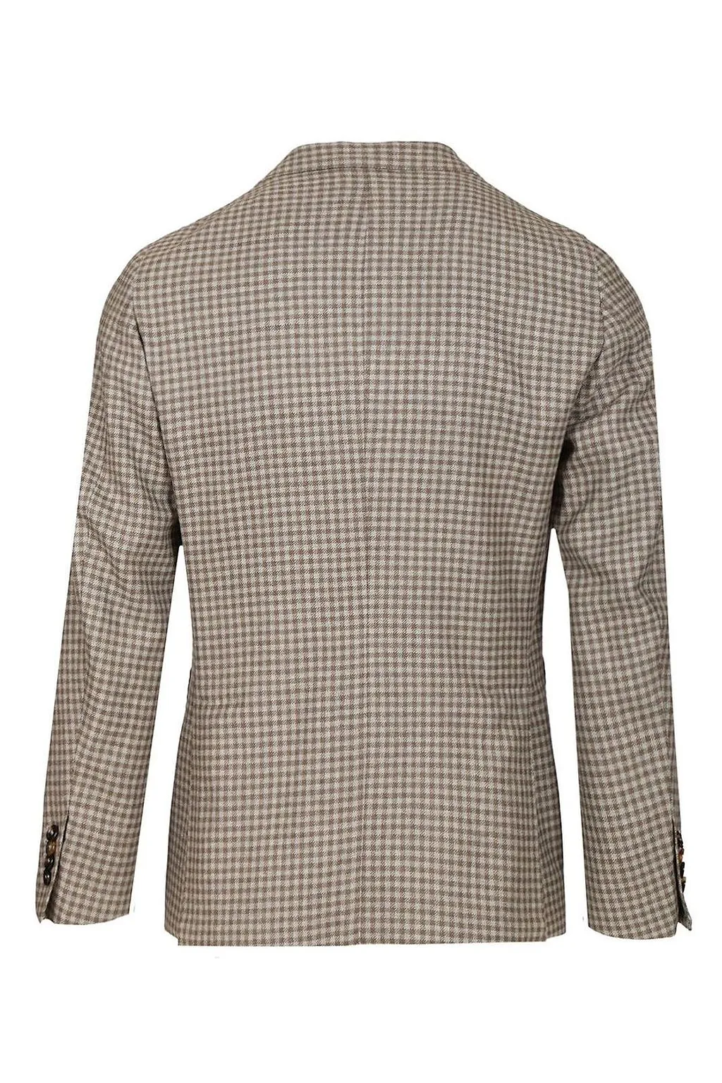 Checked Two-Button Blazer