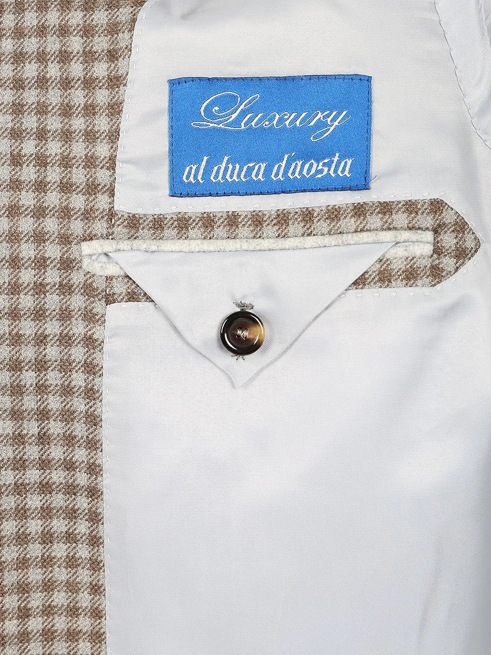 Checked Two-Button Blazer