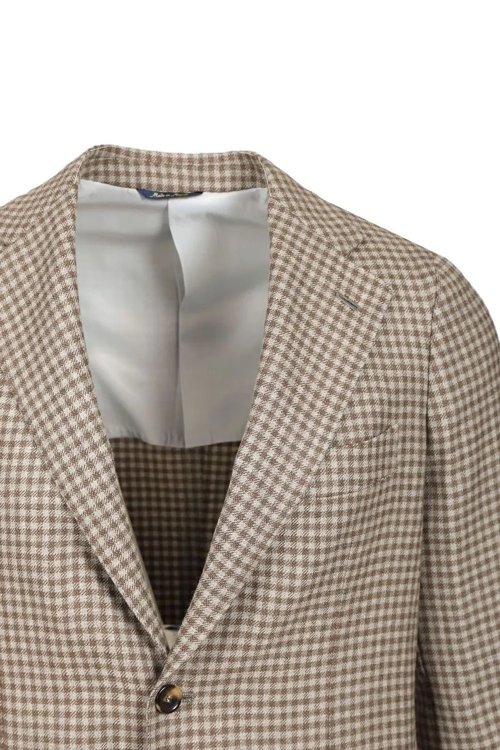Checked Two-Button Blazer