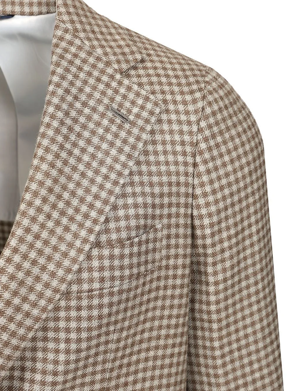 Checked Two-Button Blazer