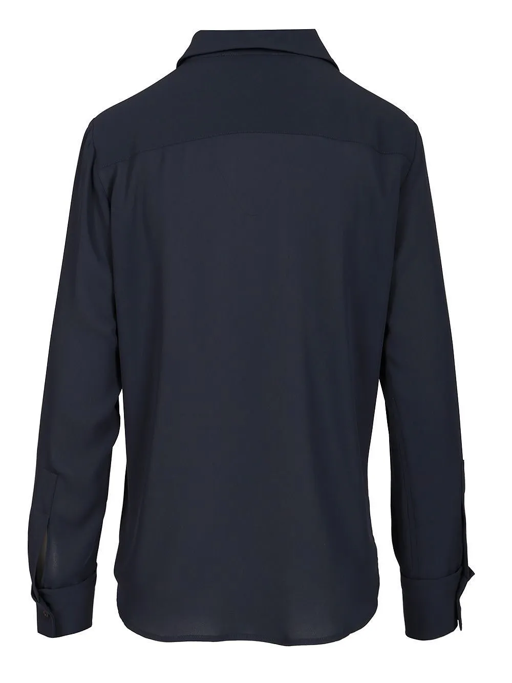 Crepe Button-Up Shirt