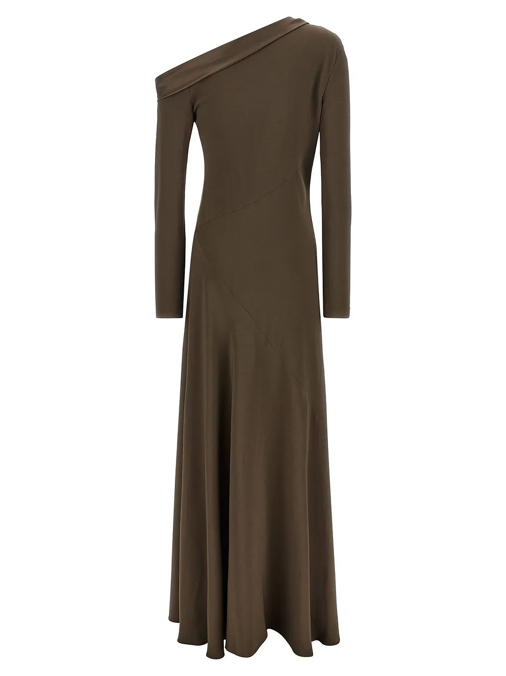 Alberta Ferretti One-Shoulder Long Dress