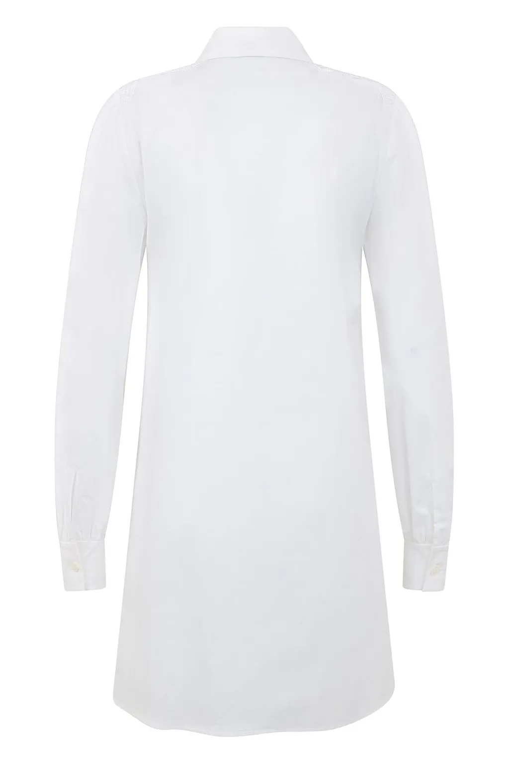 Alberta Ferretti Pintuck Lace Shirt Dress
