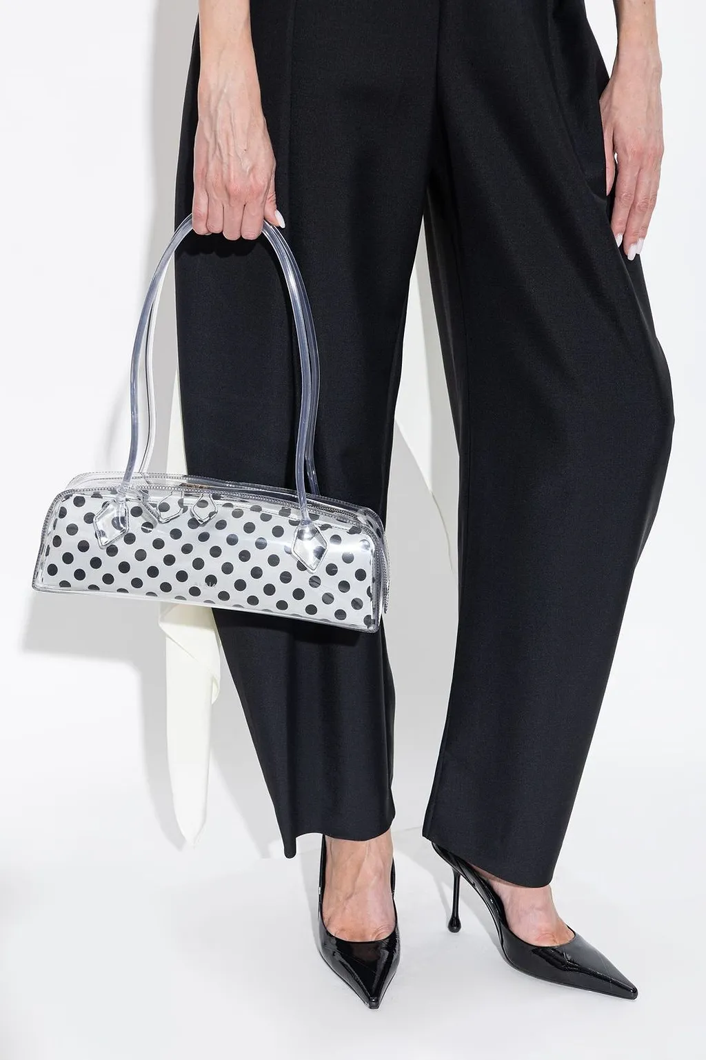 Le Teckel Polka-Dot Shoulder Bag
