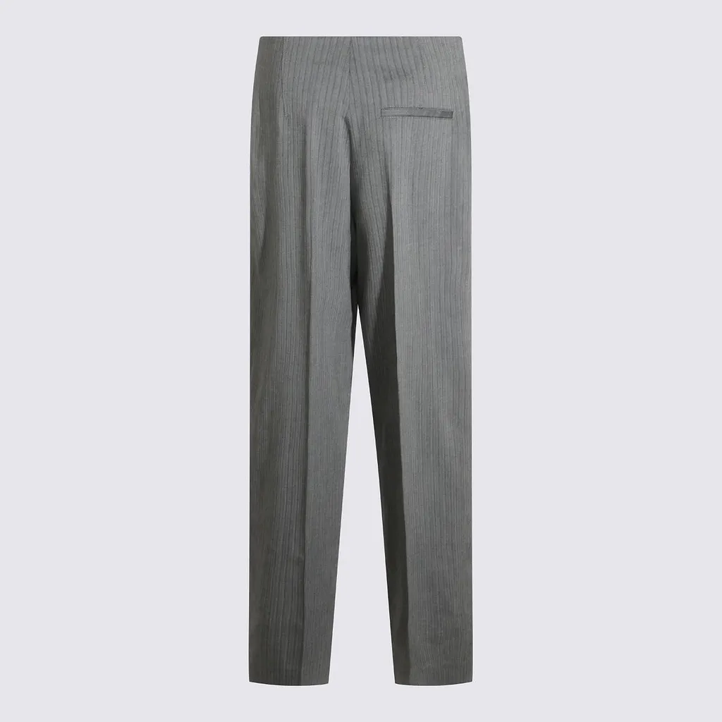 Alberta Ferretti Pinstriped Tailored Pants