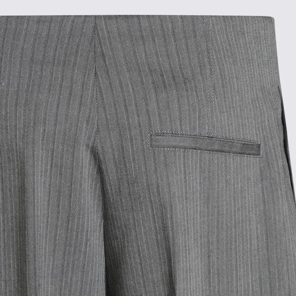 Alberta Ferretti Pinstriped Tailored Pants