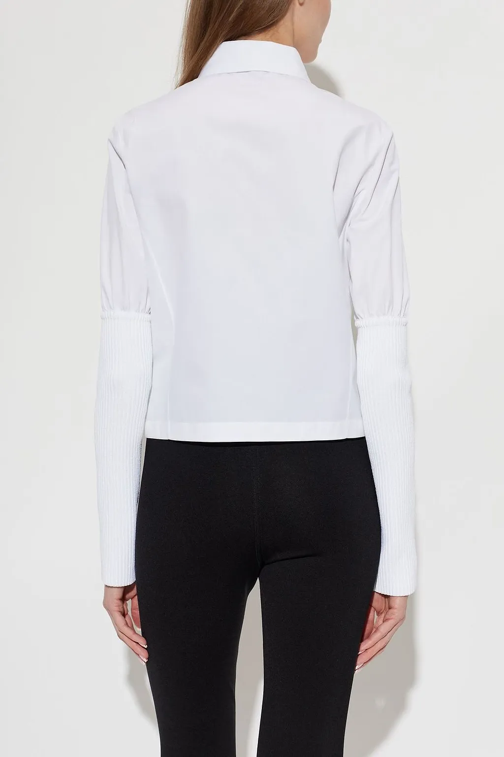 AlaÏA Long-Sleeved Straight-Hem Poplin Shirt
