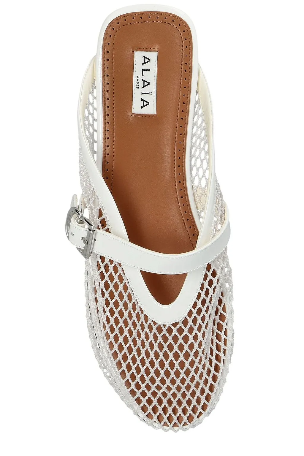 AlaÏA Fishnet Flat Mules