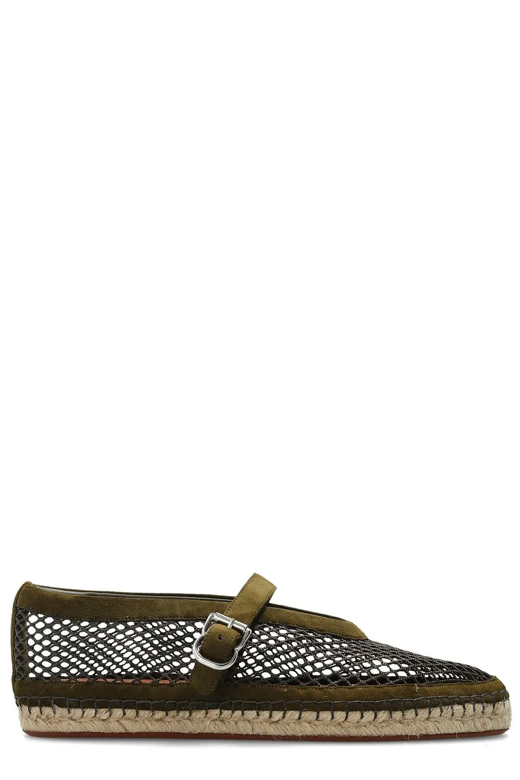 AlaÏA Mesh Buckle-Fastening Espadrilles