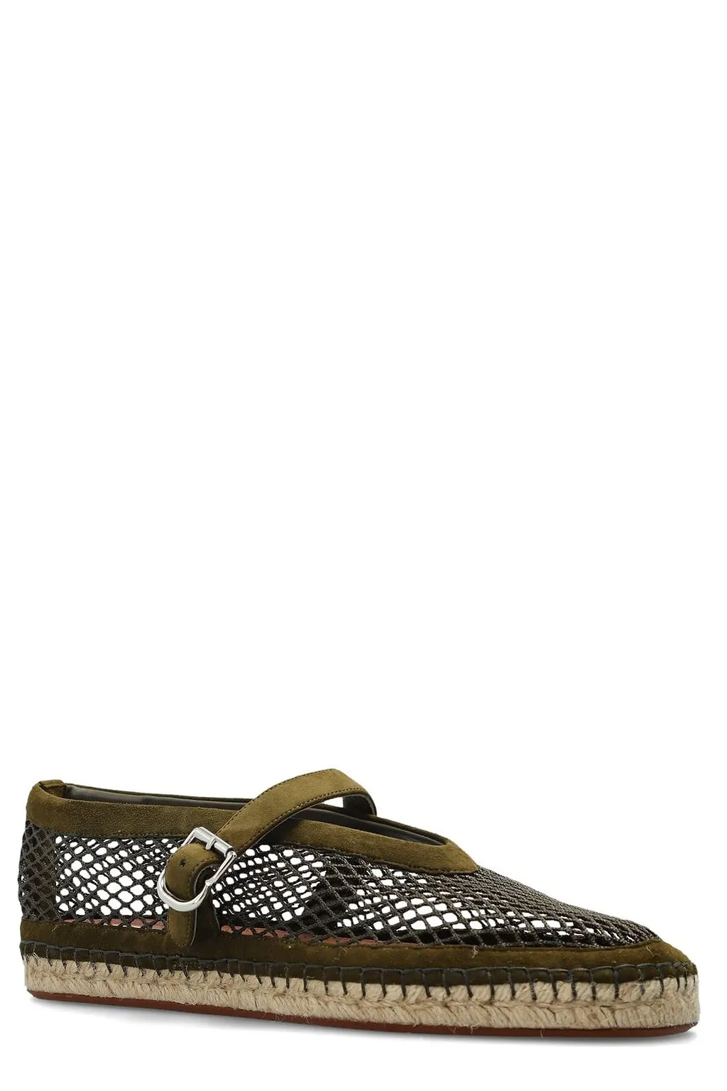 AlaÏA Mesh Buckle-Fastening Espadrilles