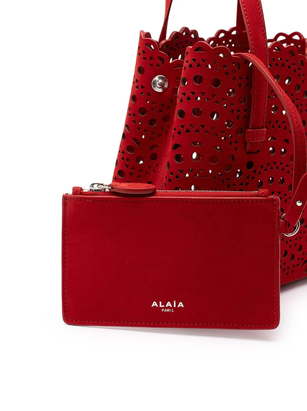AlaÏA Mina 20 Cut-Out Top Handle Bag
