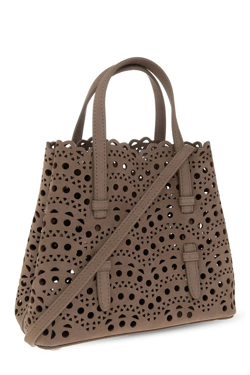 AlaÏA Mina 20 Cut-Out Top Handle Bag