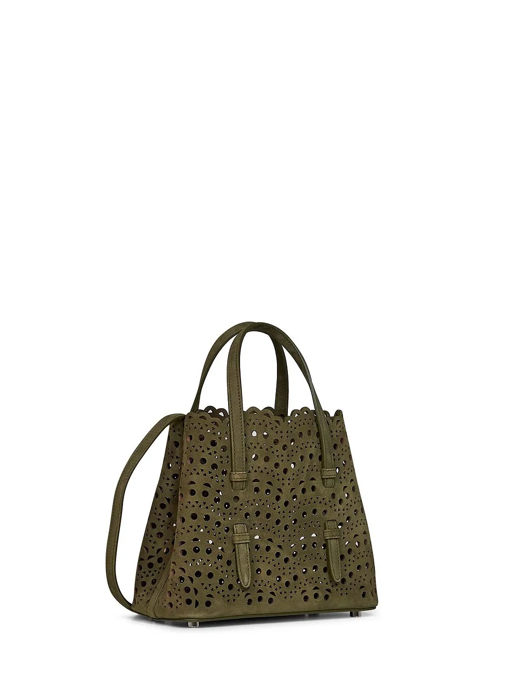 AlaÏA Mina 20 Cut-Out Top Handle Bag