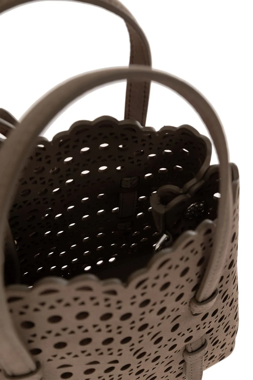 AlaÏA Mina 20 Cut-Out Top Handle Bag