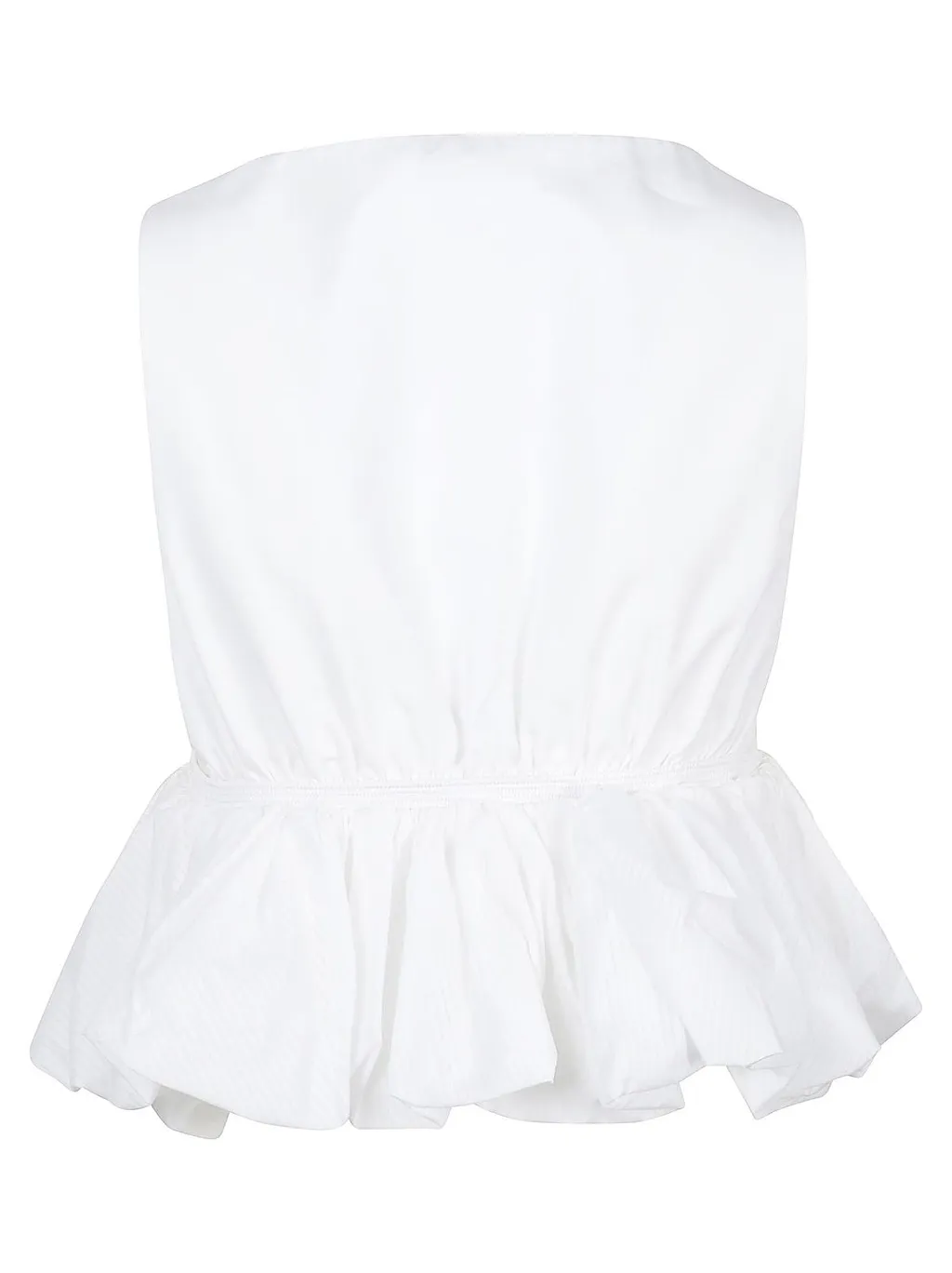 AlaÏA Openwork Peplum Top