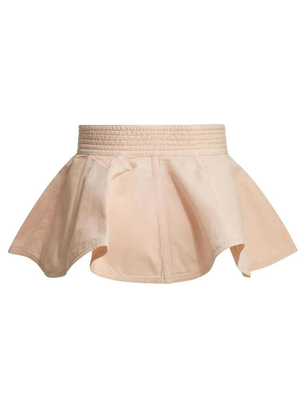 AlaÏA Peplum Denim Mini Skirt
