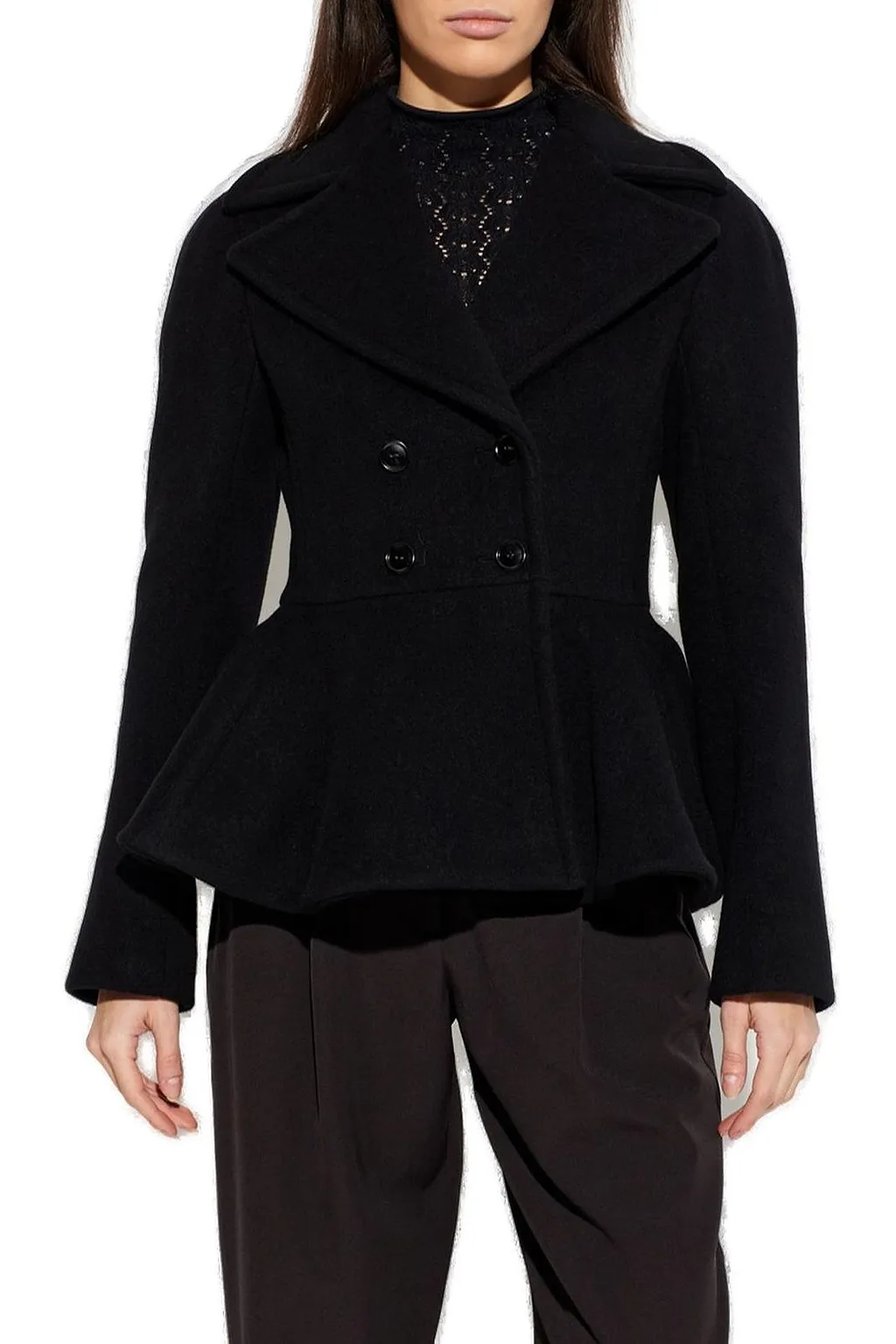 AlaÏA Peplum Peacoat
