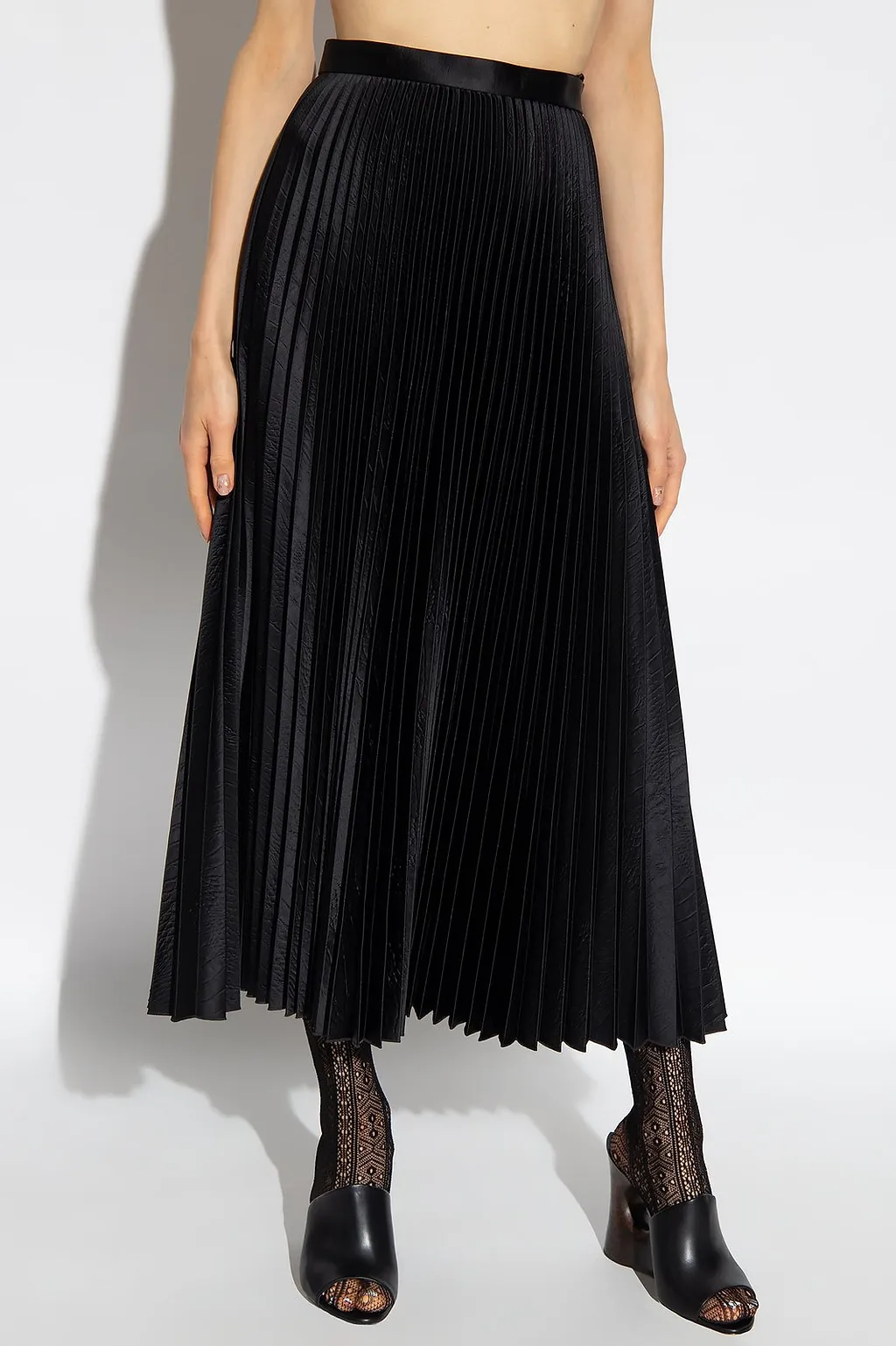 AlaÏA Pleated Midi Skirt