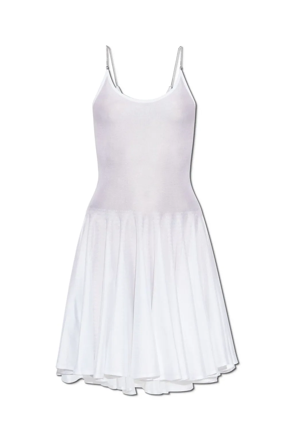 AlaÏA Pleated Sleeveless Mini Dress