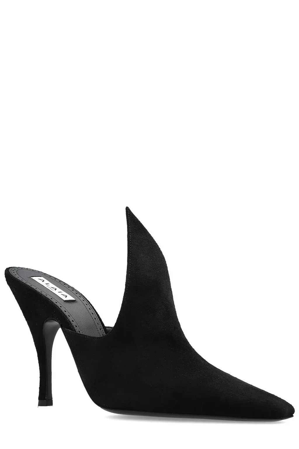 AlaÏA Pointed-Toe Heeled Mules